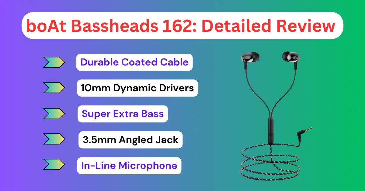 Boat bassheads 162 wired earphones hot sale